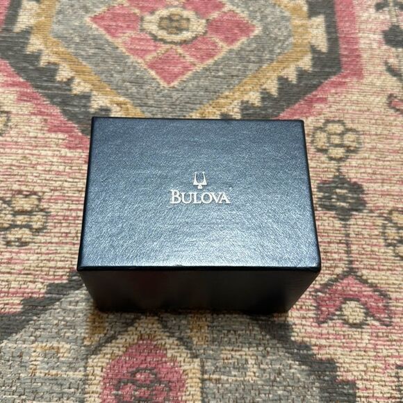 Bulova Men's Marine Star Chronograph Quartz Watch Calendar 96G51 Black Dial - Picture 4 of 9